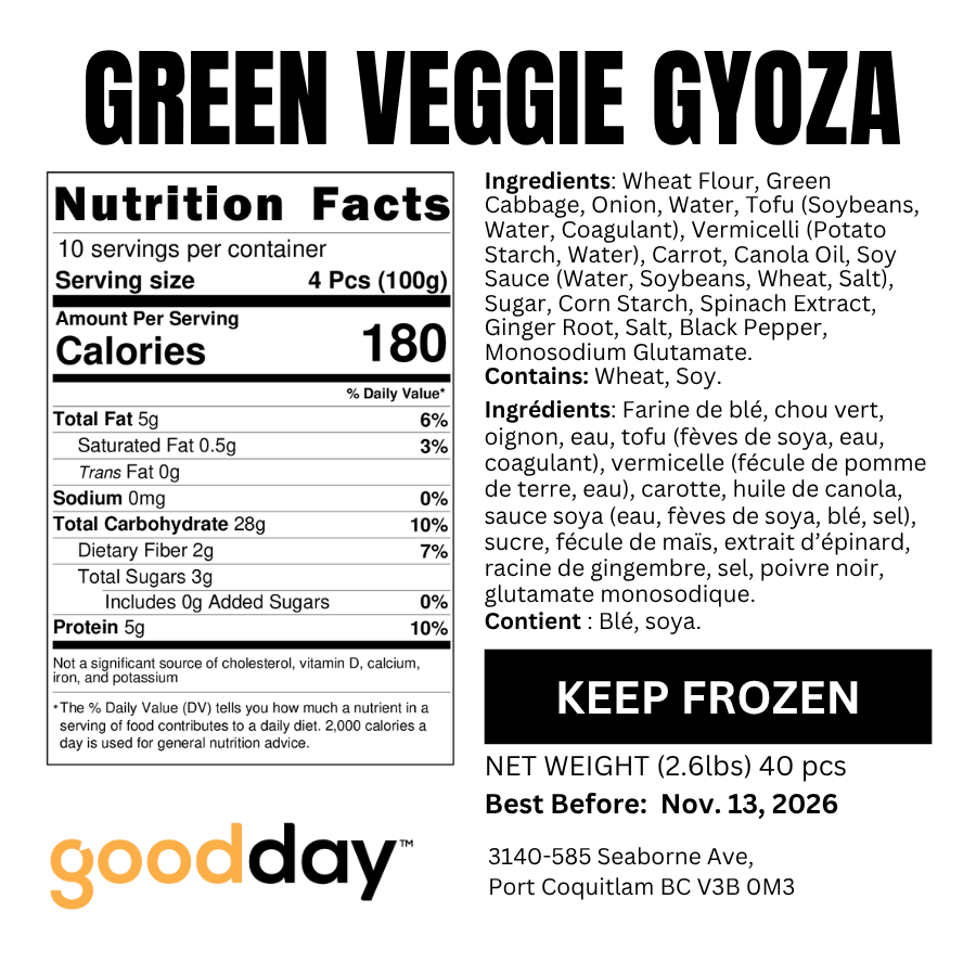 GREEN VEGGIE GYOZA